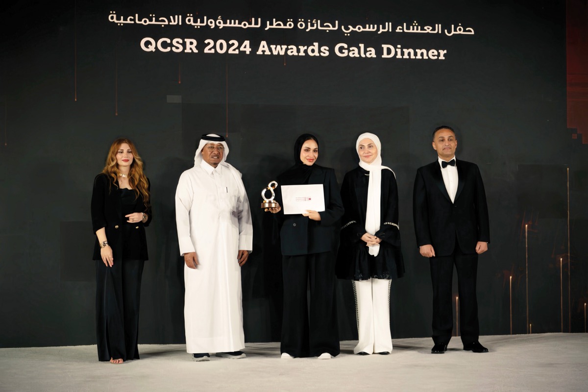 Officials at the awards ceremony.