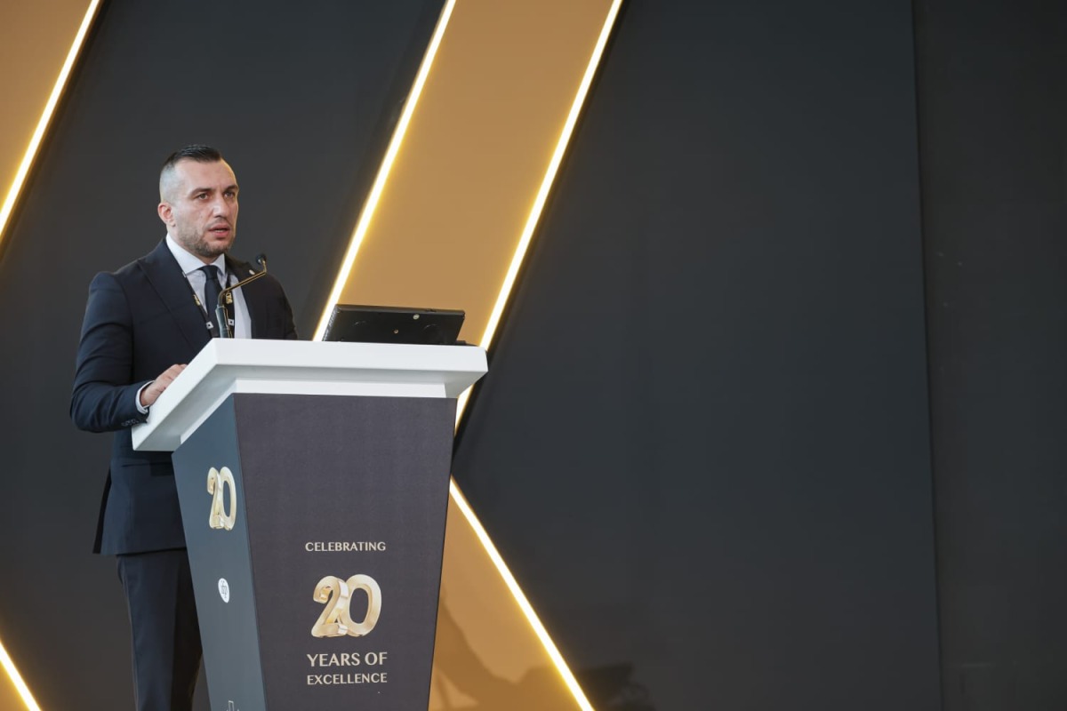 Haidar Mshaimesh, General Manager of IFP Qatar addressing the event.