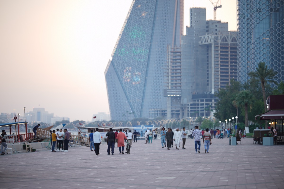 Visitors at Doha Corniche on Eid Al Adha, June 16, 2024. 