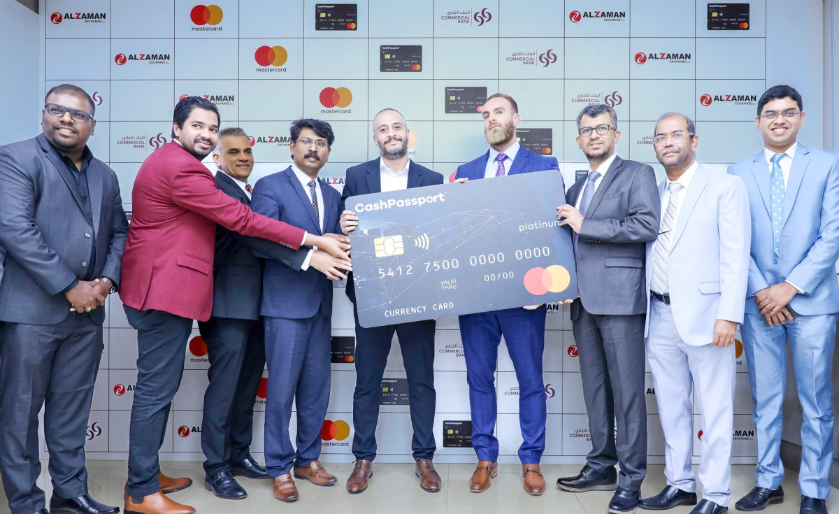 Al Zaman Exchange officials during the launch ceremony.