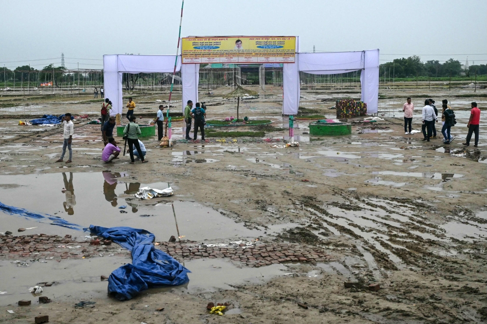 File photo of the site in Hathras where the deadly stampede took place.