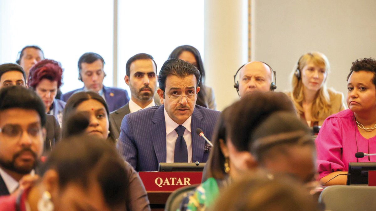 Ambassador of  Qatar to the Netherlands H E Dr. Mutlaq bin Majid Al Qahtani attends OPCW’s Executive Council session.