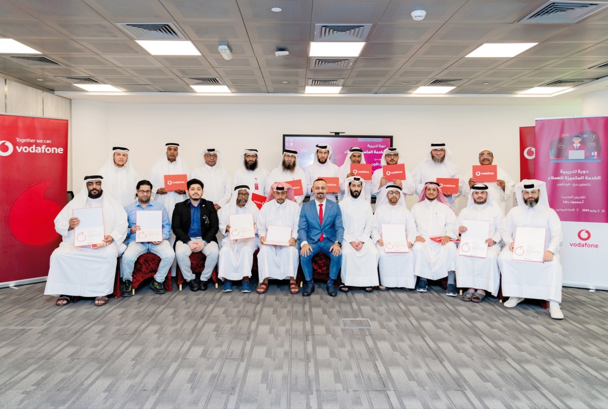 Participants during first ‘Better Connections’ training course organised by Vodafone Qatar.