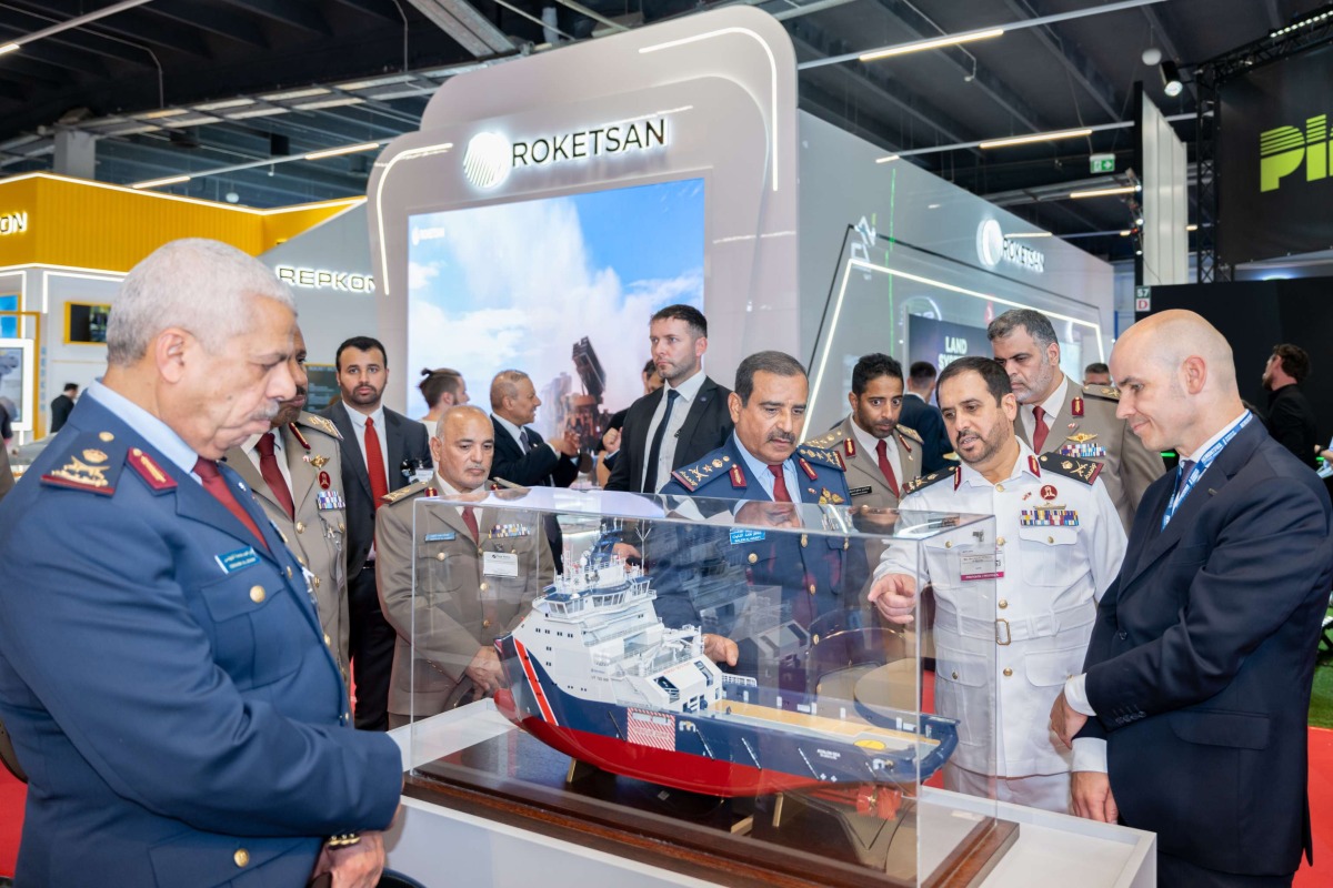 Chief of Staff of the Armed Forces H E Lieutenant General (Pilot) Salem bin Hamad bin Aqeel Al Nabet at International Defence Industry Exhibition in Kielce, Poland.