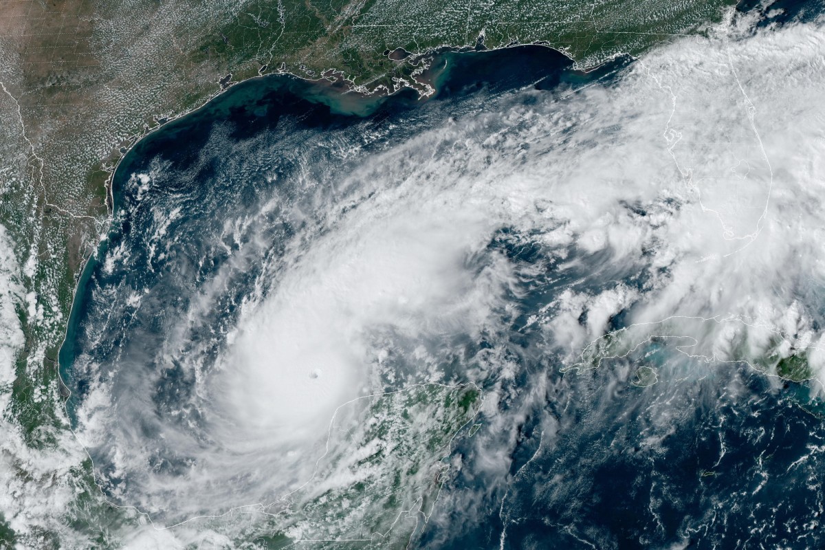 This handout satellite image courtesy of the National Oceanic and Atmospheric Administration (NOAA) and the Regional and Mesoscale Meteorology Branch (RAMMB) shows hurricane Milton churning over the Gulf of Mexico on October 7, 2024. Photo by HANDOUT / NOAA / AFP.