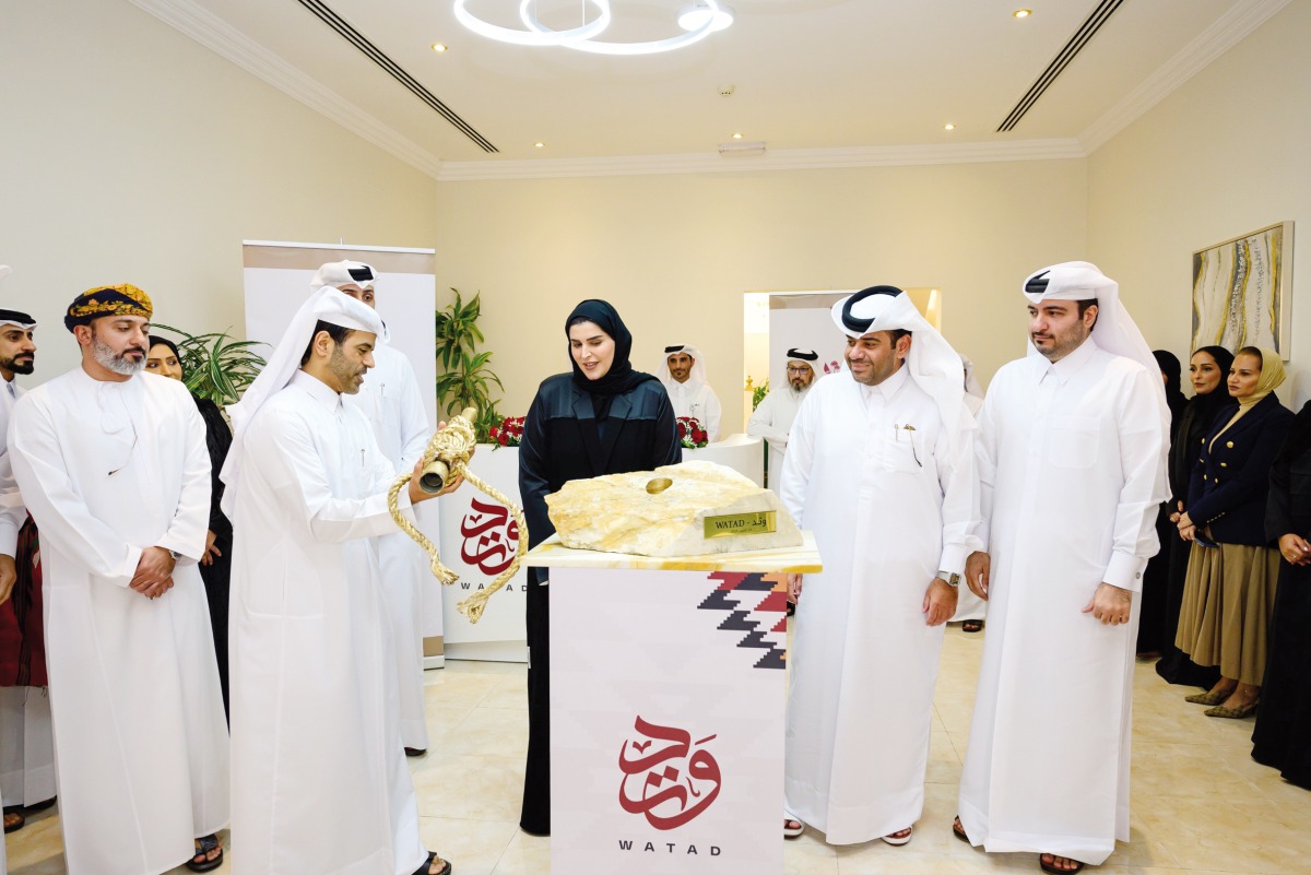 Minister of Social Development and Family H E Maryam bint Ali bin Nasser Al Misnad with other officials during the inauguration of family consultation clinic.