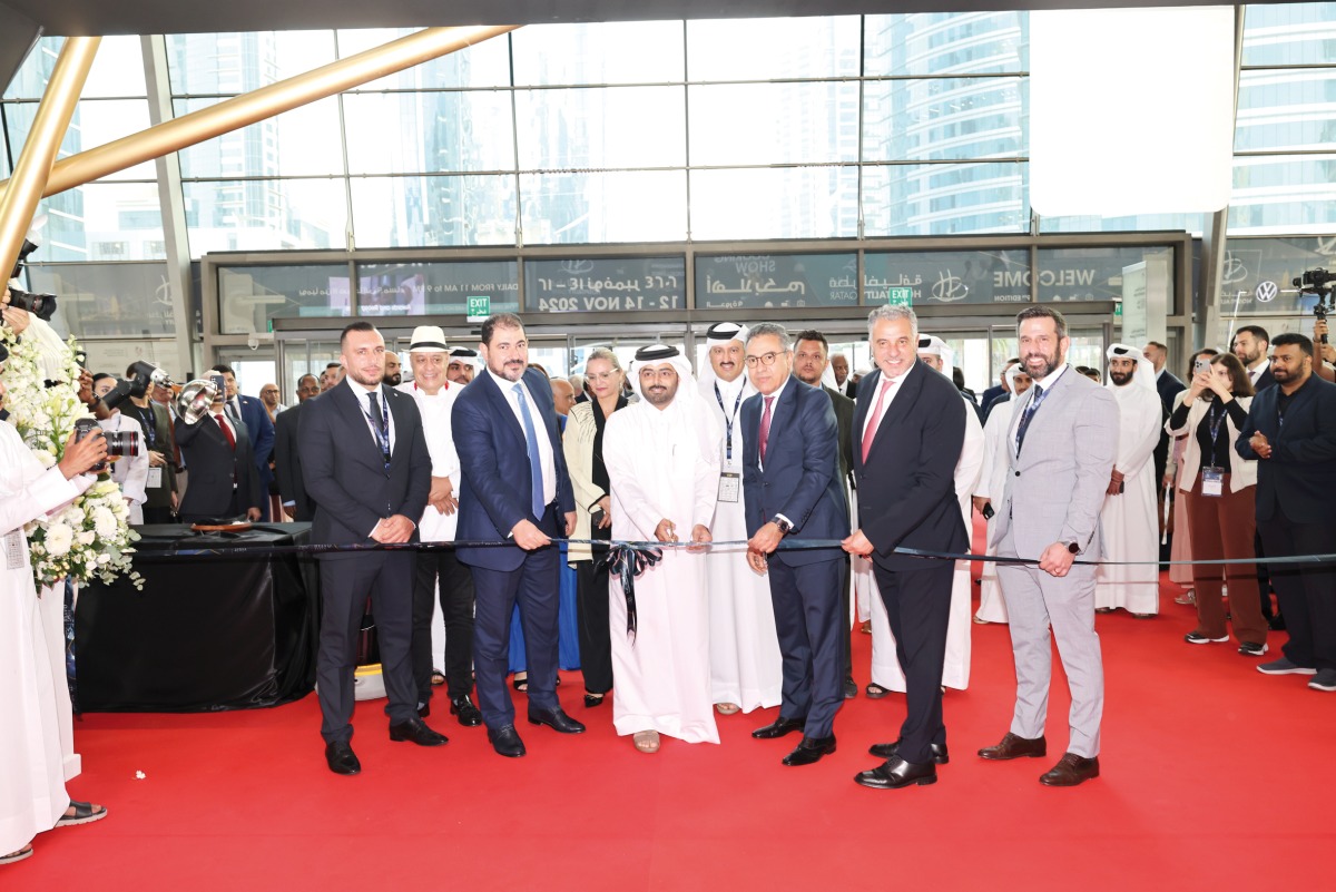 Acting Director of Tourism Development at Qatar Tourism. Omar Al Jaber, inaugurating the exhibition at the DECC, yesterday.