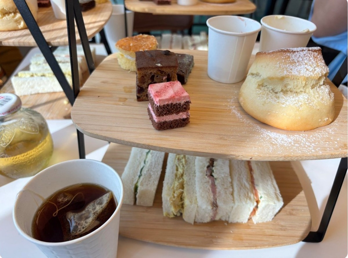 A photo of the tea set circulating on social media platform X, formerly known as Twitter. 