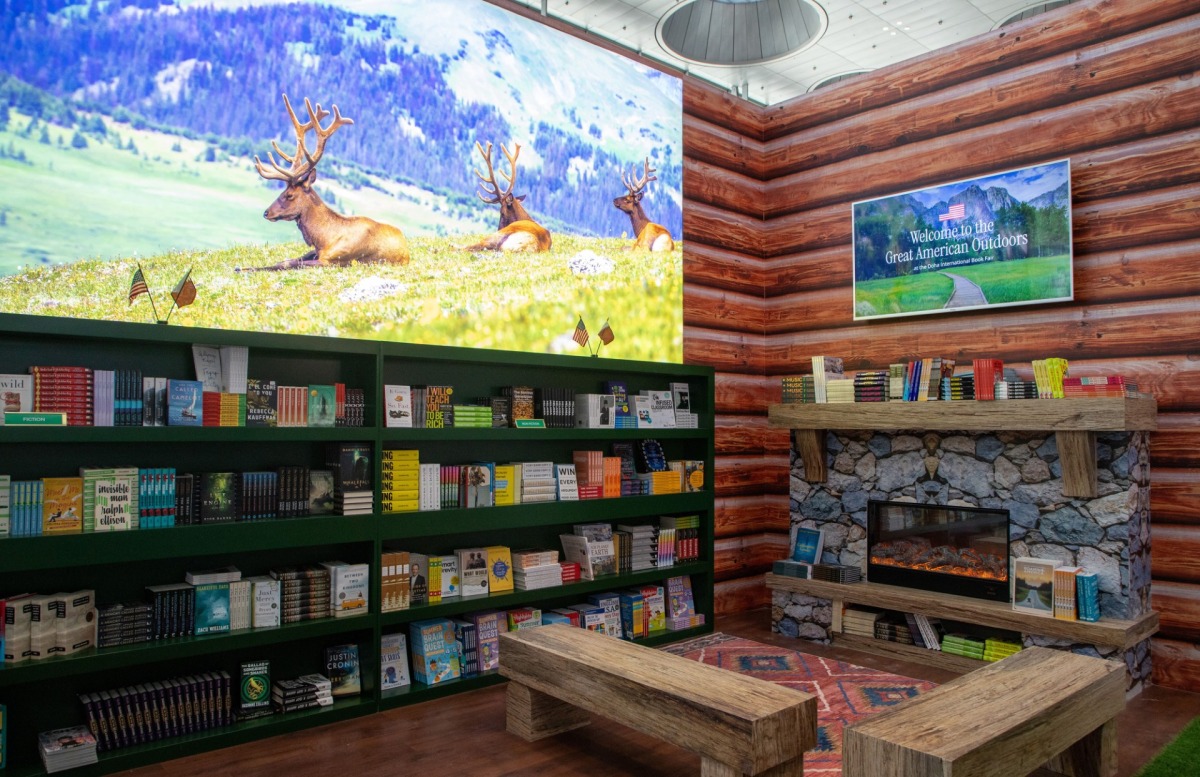 US Embassy booth at Doha International Book Fair