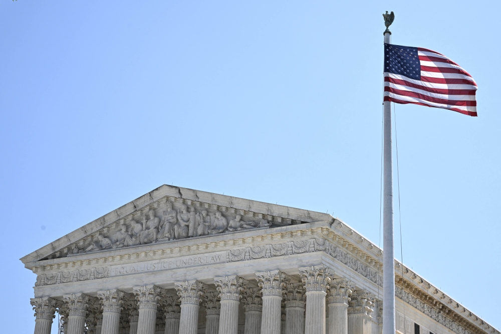 (Files) The US Supreme Court is seen in Washington DC on May 25, 2023. (Photo by Mandel NGAN / AFP)