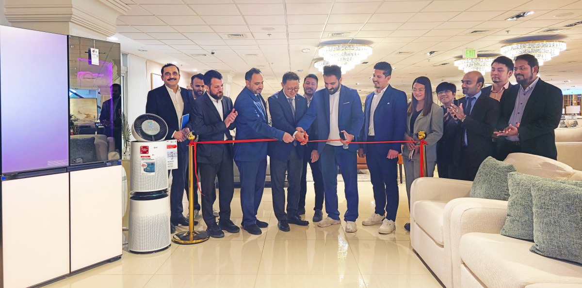 NABCO Furniture and LG Electronics officials during the event.