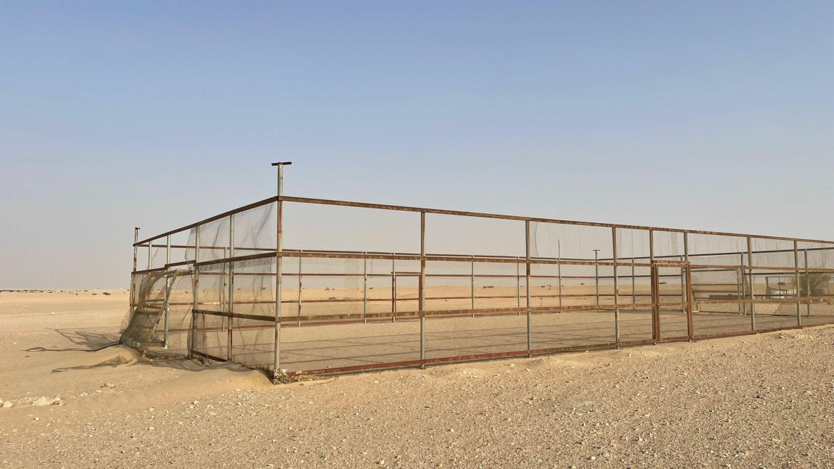The dismantled unauthorised camp.