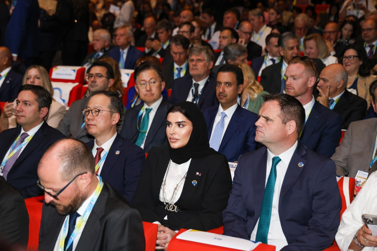 Minister of State for International Cooperation H E Maryam bint Ali bin Nasser Al Misnad during the event in Rome.

