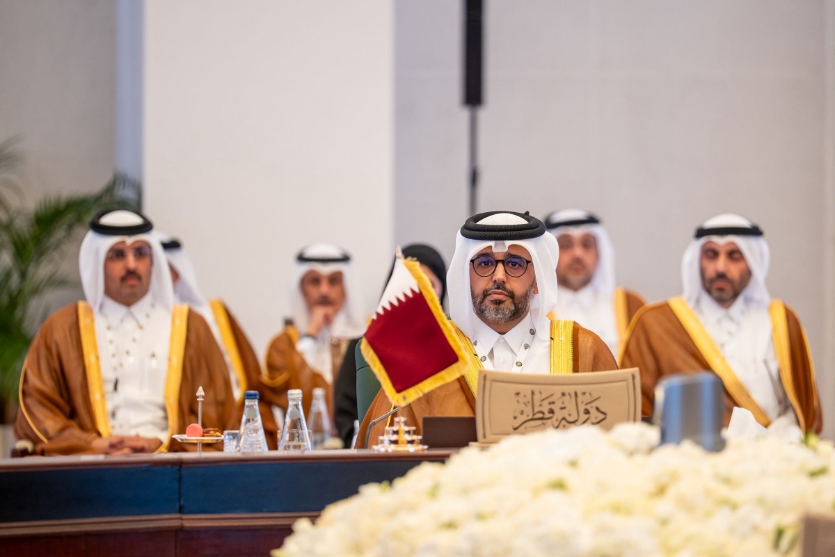 CGB President and NPC Secretary-General H E Dr. Abdulaziz bin Nasser bin Mubarak Al Khalifa leading Qatari delegation at the meeting in Kuwait. 
