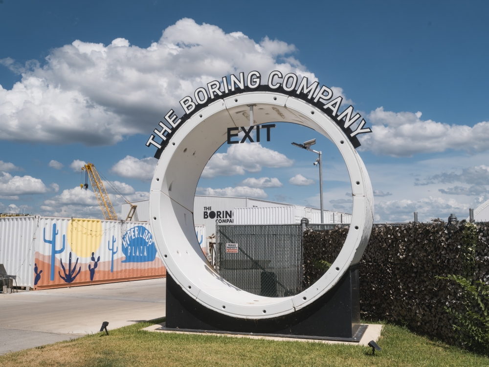 A Boring Company facility in Bastrop, Texas. Pic: Jordan Vonderhaar/Bloomberg