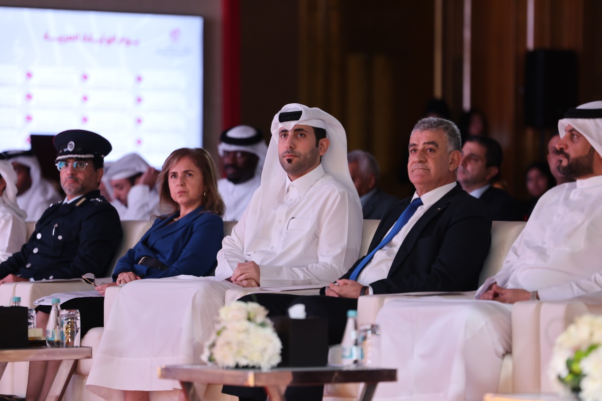 Secretary-General of the NAQ and Chair of the Memory of the World  Committee for the Arab Region under Unesco H E Dr Ahmed Abdullah Al Buainain and other participants during the event. 