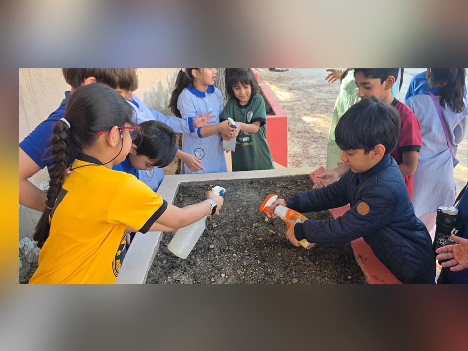 PISQ pupils engage in the gardening project