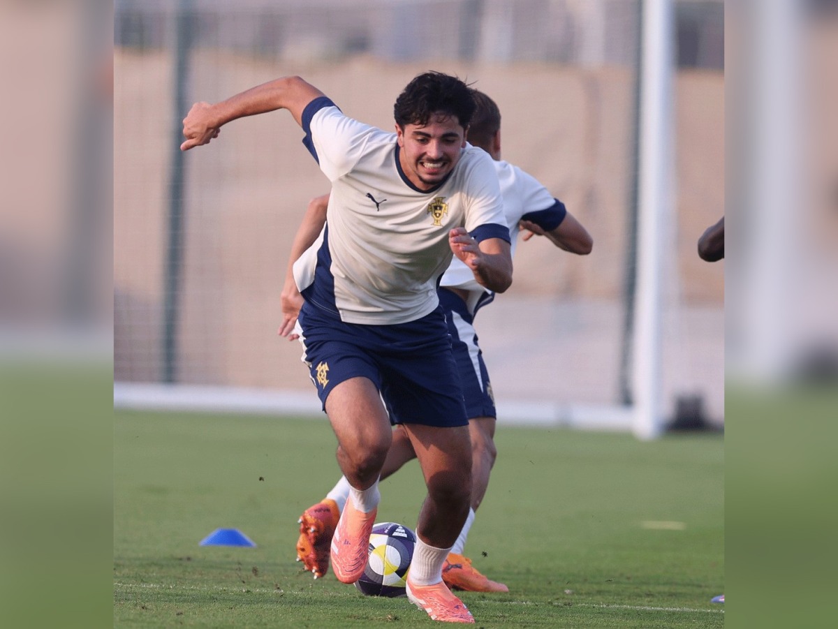 Portugal players during a training session. PIC: X/@selecaoportugal
