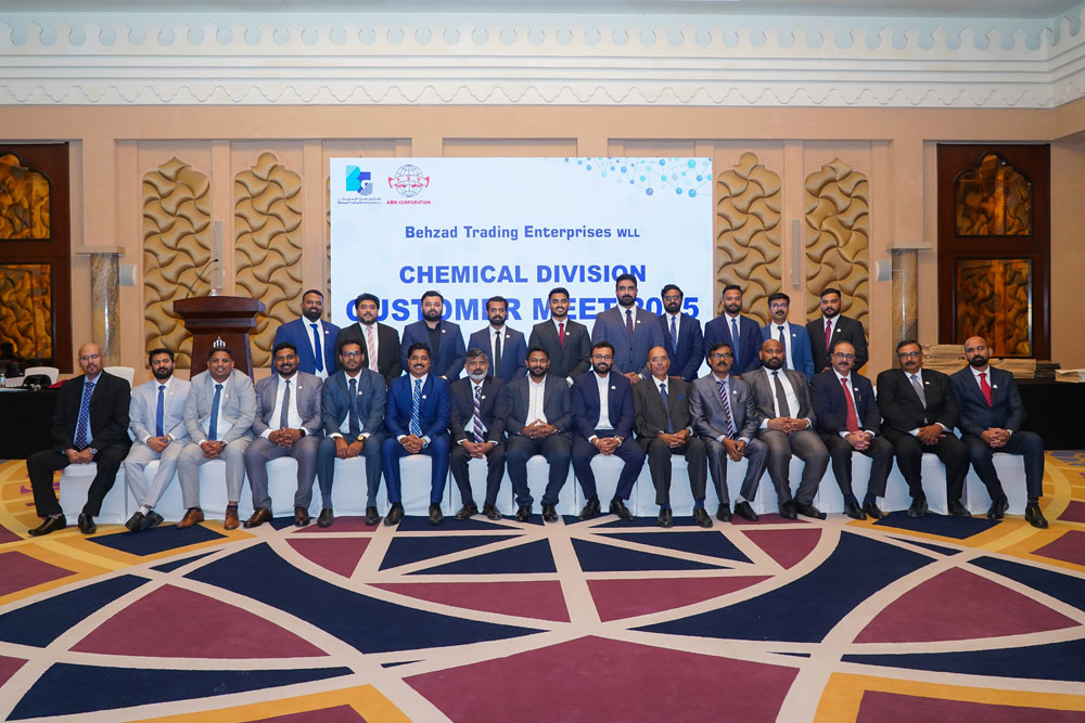 Officials during the meeting at Hotel Sharq Village in Doha.