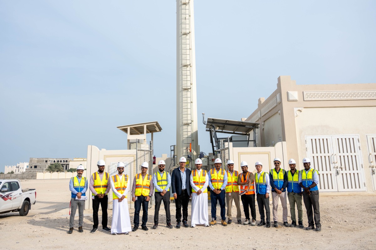 Acting Chief Administrative Officer, Abdulla A AlMisnad, and Chief Technology Officer, Ramy Boctor with other officials during the visit.