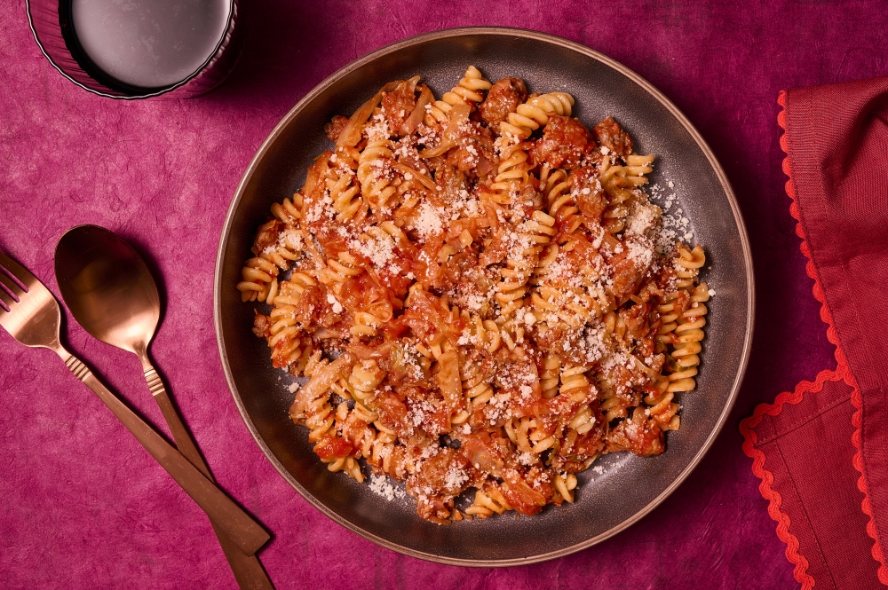 Cabbage and Sausage Pasta. Lauren Bulbin/The Washington Post