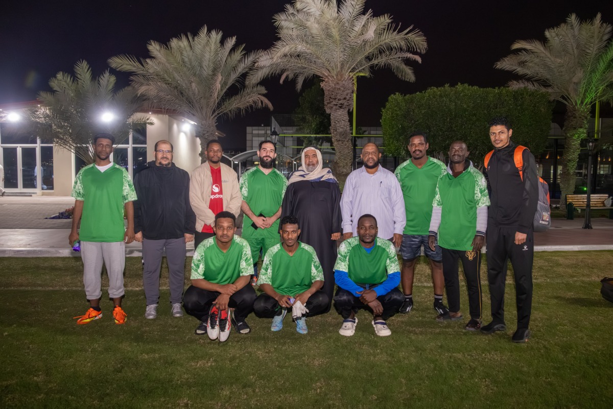 Minister of Awqaf and Islamic Affairs H E Ghanem bin Shaheen bin Ghanem Al Ghanem during the opening of the championship.