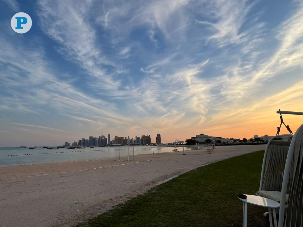 A scenic sunset view at Katara Cultural Village in Doha on January 23, 2026. Mahmoud Elmazaty / The Peninsula