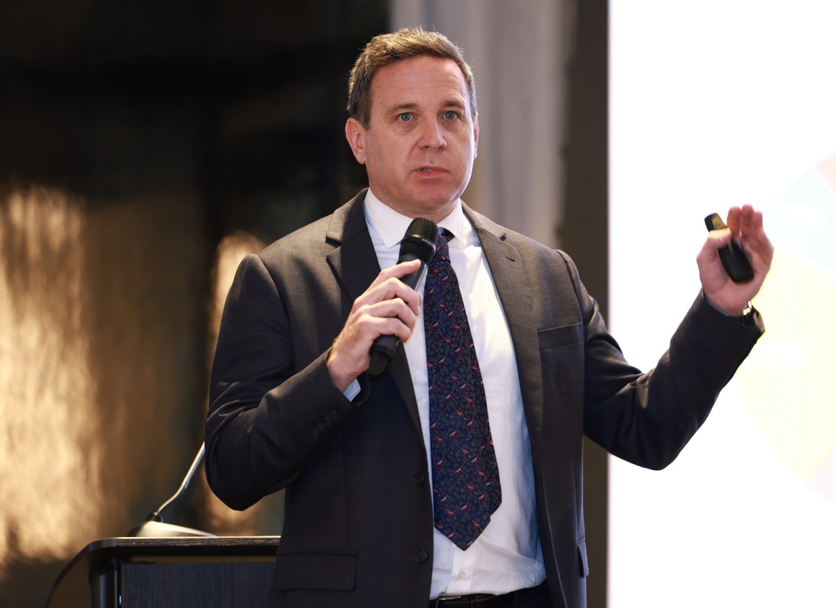 Partner, Head of Consultancy and Research at Cushman & Wakefield Qatar Johnny Archer addressing the event.