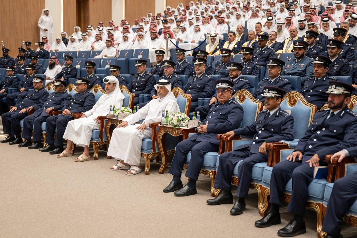 Minister of State for Interior Affairs H E Sheikh Abdulaziz bin Faisal bin Mohammed Al-Thani during the ceremony. 