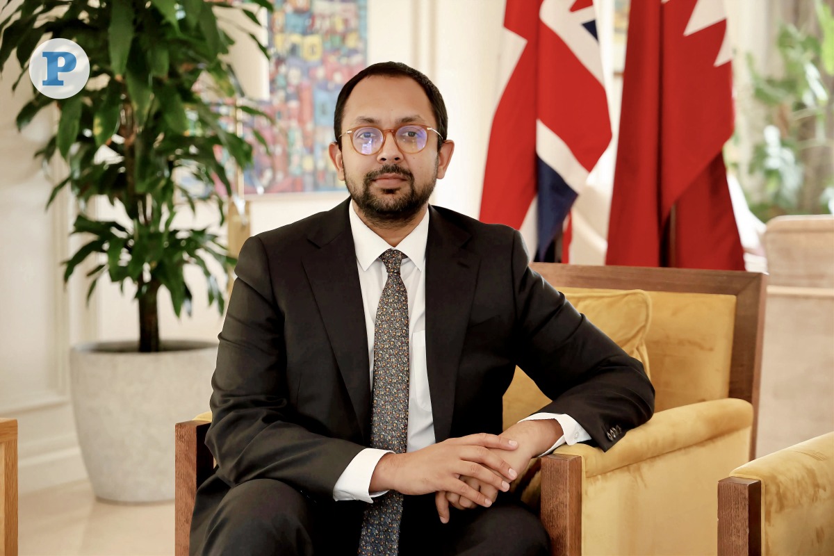 British Ambassador to Qatar H E Neerav Patel during an interview with The Peninsula. Pic: Hana Ramadan/THE PENINSULA