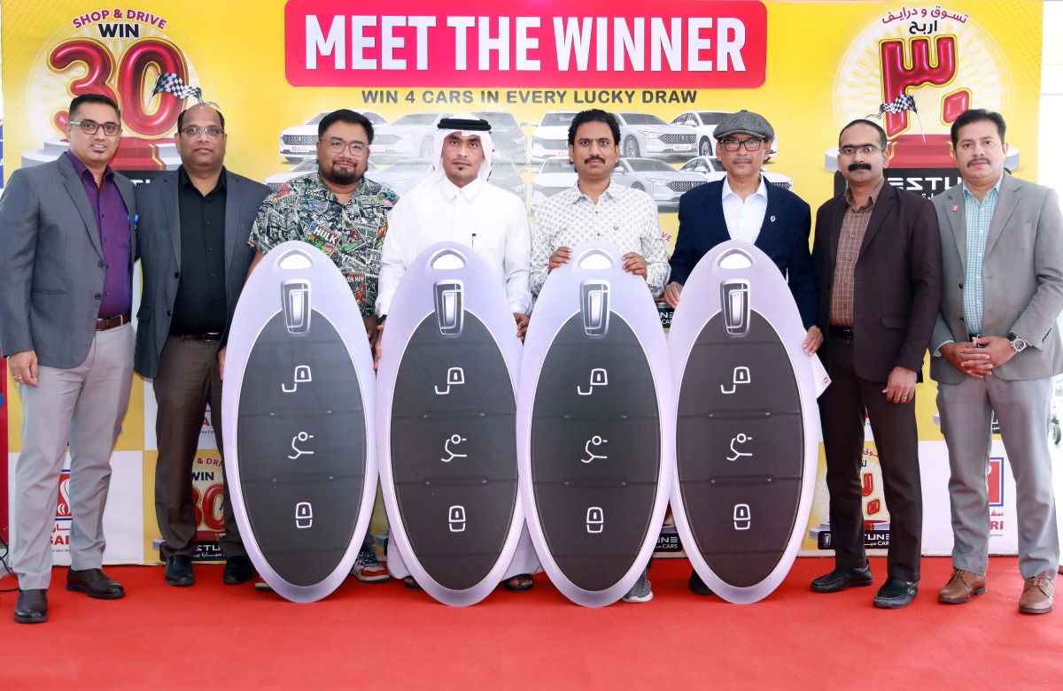 Safari Hypermarket hands over the cars to the winners of the third raffle draw.
