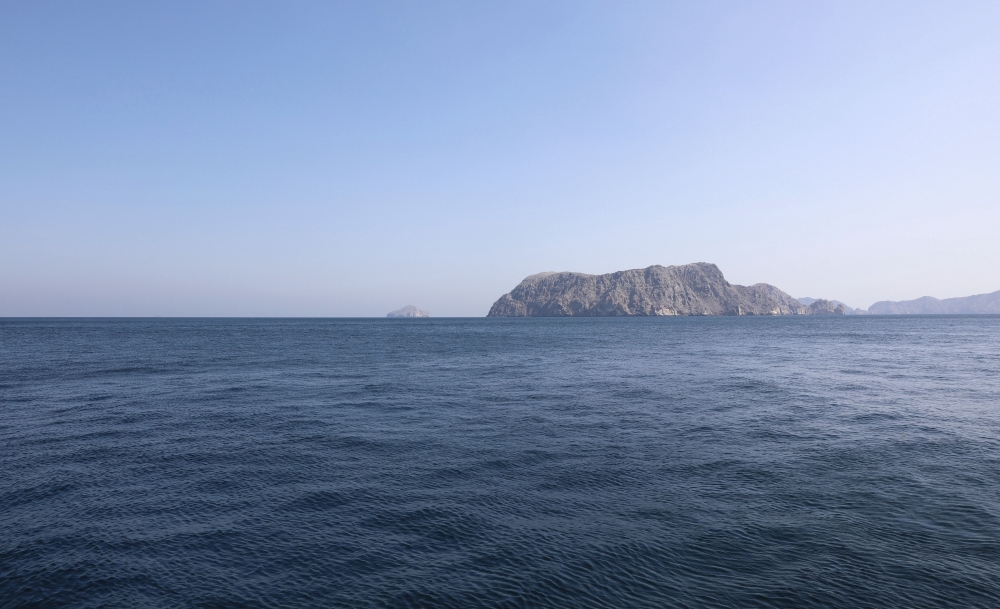 This file photo taken on Feb. 19, 2025 shows the Strait of Hormuz. (Xinhua/Wang Qiang)