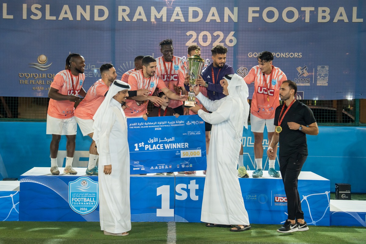 UDC officials honouring the first place winners.