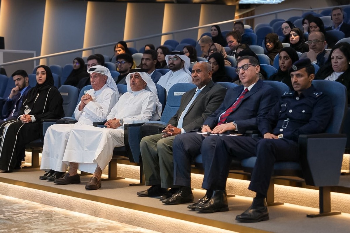 Undersecretary of the Ministry of Education and Higher Education Dr. Ibrahim bin Saleh Al Nuaimi with other officials during the event.