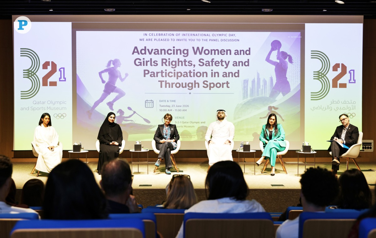 Panellists reflected on the progress made and the ongoing challenges facing women and girls in sport. Pic: Salim Matramkot/ The Peninsula  