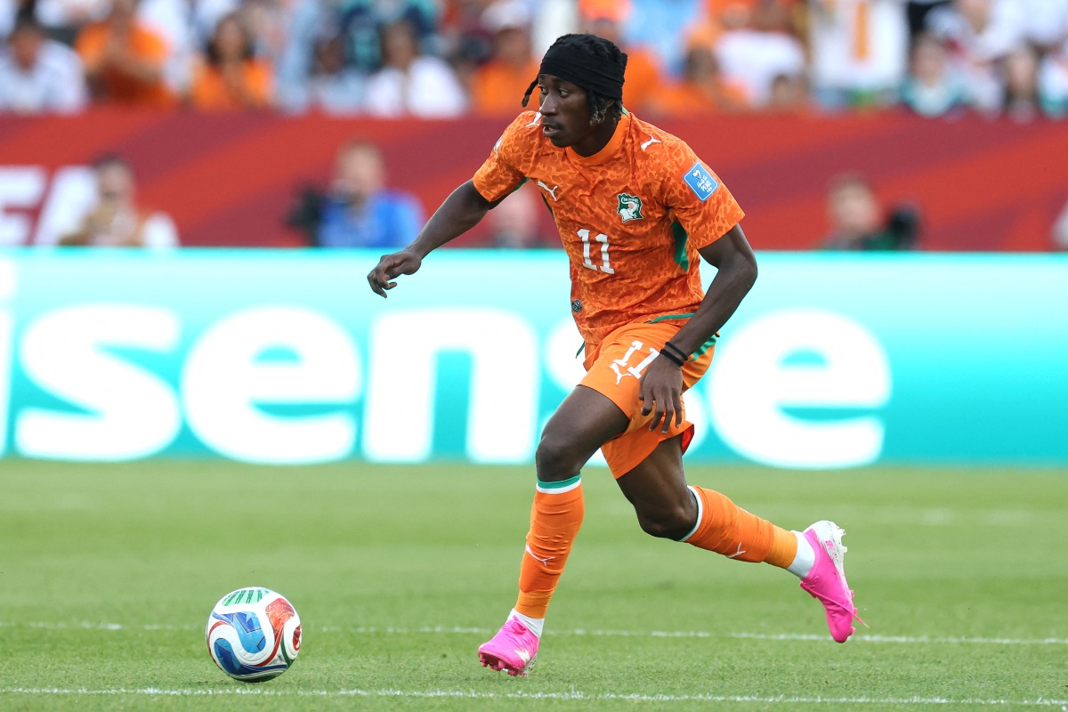Yan Diomande #11 of Cote d'Ivoire runs with the ball during the FIFA World Cup 2026 Group E match between Germany and Cote D'Ivoire at Toronto Stadium on June 20, 2026 in Toronto, Ontario. (Photo by ALEXANDER HASSENSTEIN / GETTY IMAGES NORTH AMERICA / Getty Images via AFP)
