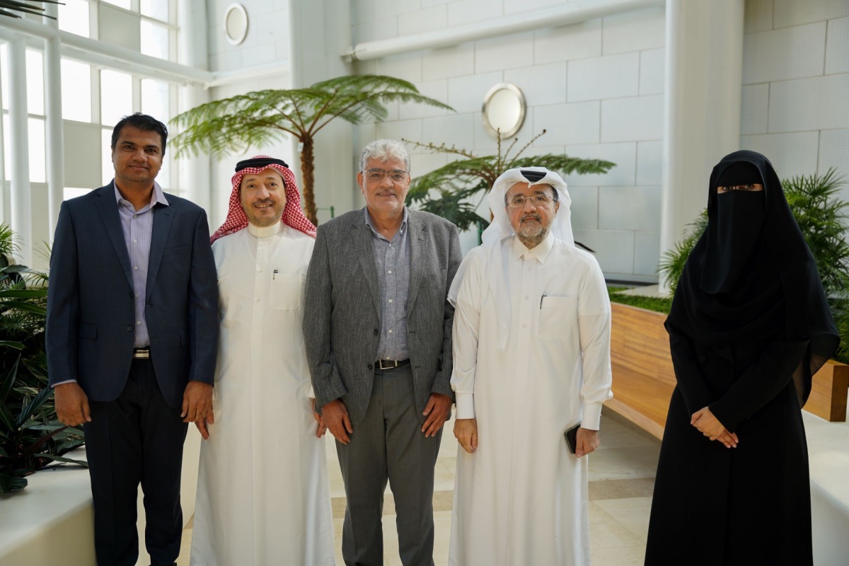 From left: Zafar Iqbal, Abdulrahman Hasna, Dr. Abdusamea Shabani, Prof. Khalid Al Ansari and Maha Al Henzab