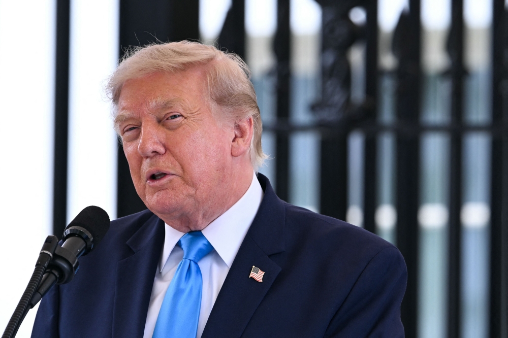 US President Donald Trump speaks during an event at the White House in Washington, DC, on July 30, 2026. (Photo by Brendan Smialowski / AFP)