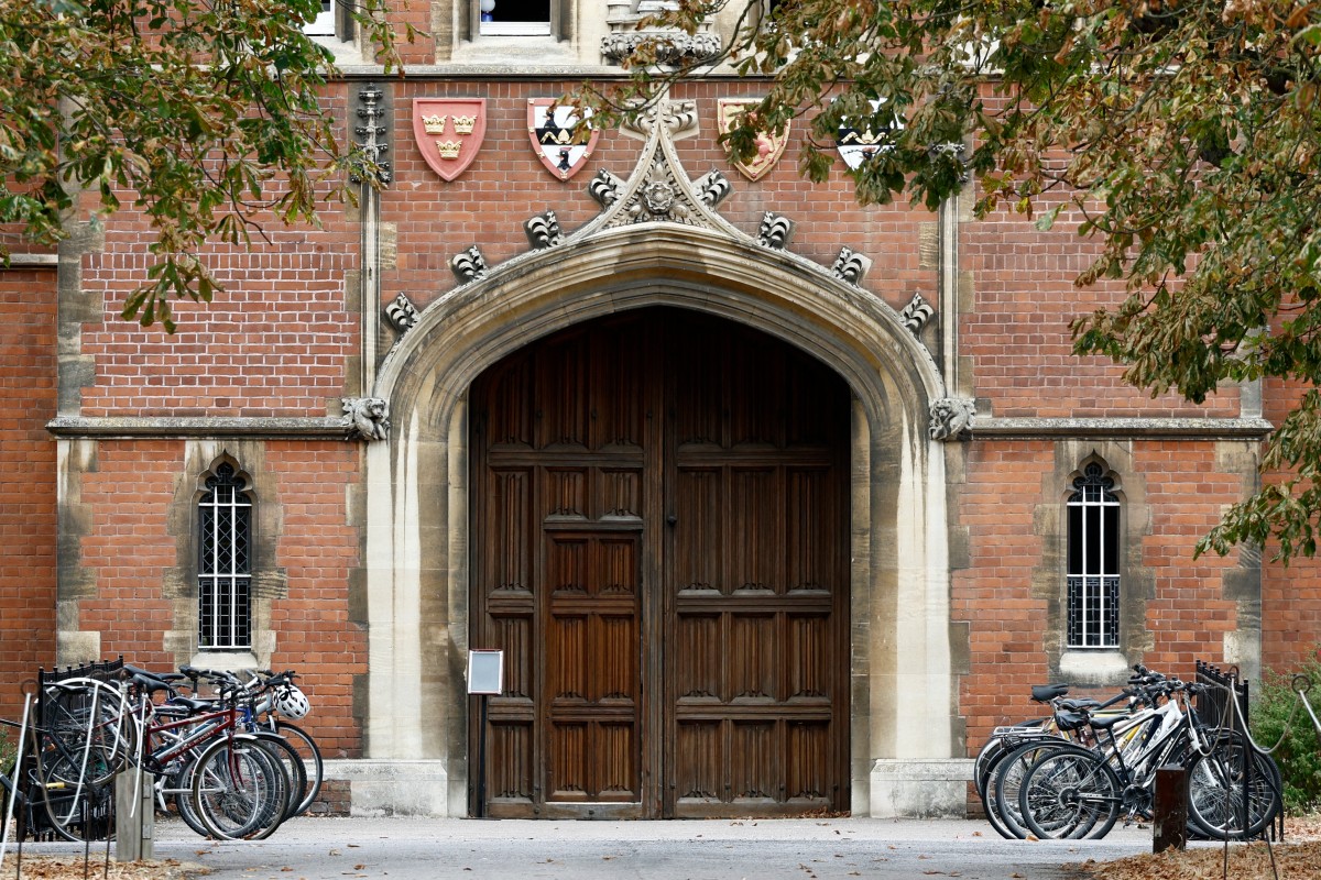 Jesus College, where black academic Jason Arday was a Fellow, is pictured at the University of Cambridge in Cambridge, eastern England on August 15, 2026. Photo by BROOK MITCHELL / AFP