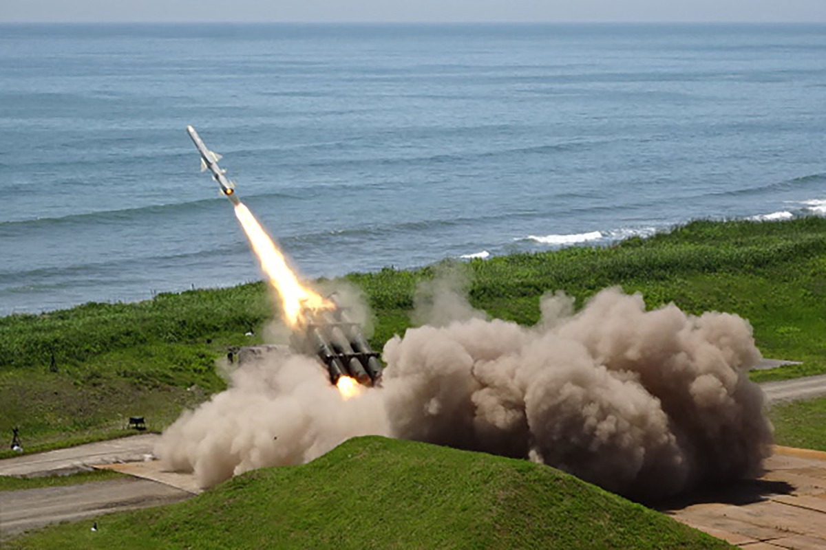 This handout photo taken on June 24, 2025 and received from the Japan Ground Self-Defense Force on June 25, 2025 shows a single 