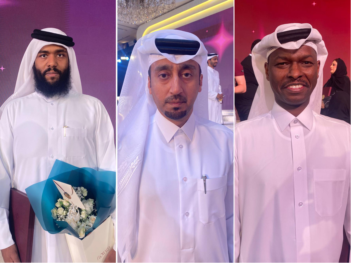 Mohammed Ali Al Muslemani, Khamees Mohammed Al Kuwari and Fawaz Aman Harib Al Hamad