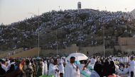 Pilgrims arrive at Mount Arafat near the holy city of Mecca, on September 11, 2016. AFP / AHMAD GHARABLI