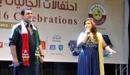 Artistes from Pakistan performing at the concert at Al Wakrah Stadium yesterday. (Pics: Abdul Basit / The Peninsula) 
