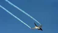 This file photo taken on June 16, 2015 shows a French Dassault Rafale fighter jet perform over Le Bourget airport during the International Paris Air show. India's cabinet committee on security approved on September 21, 2016 the purchase of 36 fighter jets