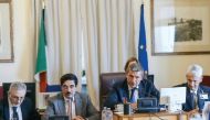 H E Dr. Hamad bin Abdulaziz Al Kawari, Cultural Adviser at the Emiri Diwan and Qatar’s candidate for the post of the Director-General of Unesco, speaking at the Italian parliament.