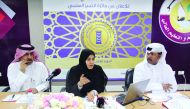 FROM LEFT: Hassan Al Mohammadi, Chairman, Executive Committee, and Director, Public Relations Department, Ministry of Education and Higher Education; Dr. Hamda Al Sulaiti, Chairperson, Development Committee; and Hamad Ali, Head, Media Section at the minis