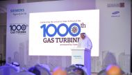 Fahad Al Mohannadi, Chairman of Umm Al Houl and CEO of Qatar Electricity and Water Company during the event in Doha