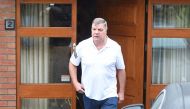 Former England national football team manager Sam Allardyce leaves his home in Bolton on September 28, 2016. Sam Allardyce admitted an 
