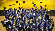 Students during the graduation ceremony at LSM.