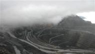 File photo of an aerial view of the Grasberg open pit mine, operated by the US-based Freeport-McMoran Copper & Gold, in Indonesia's Papua province. Reuters 